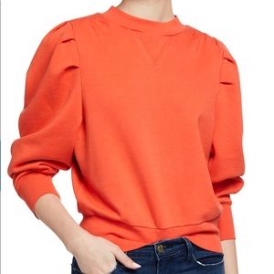 Frame Shirred Sweatshirt